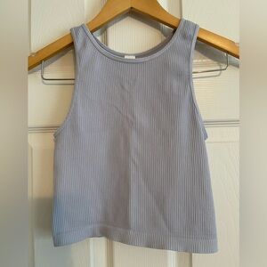 Women's Ribbed Tank Top - Light Blue. Size Small